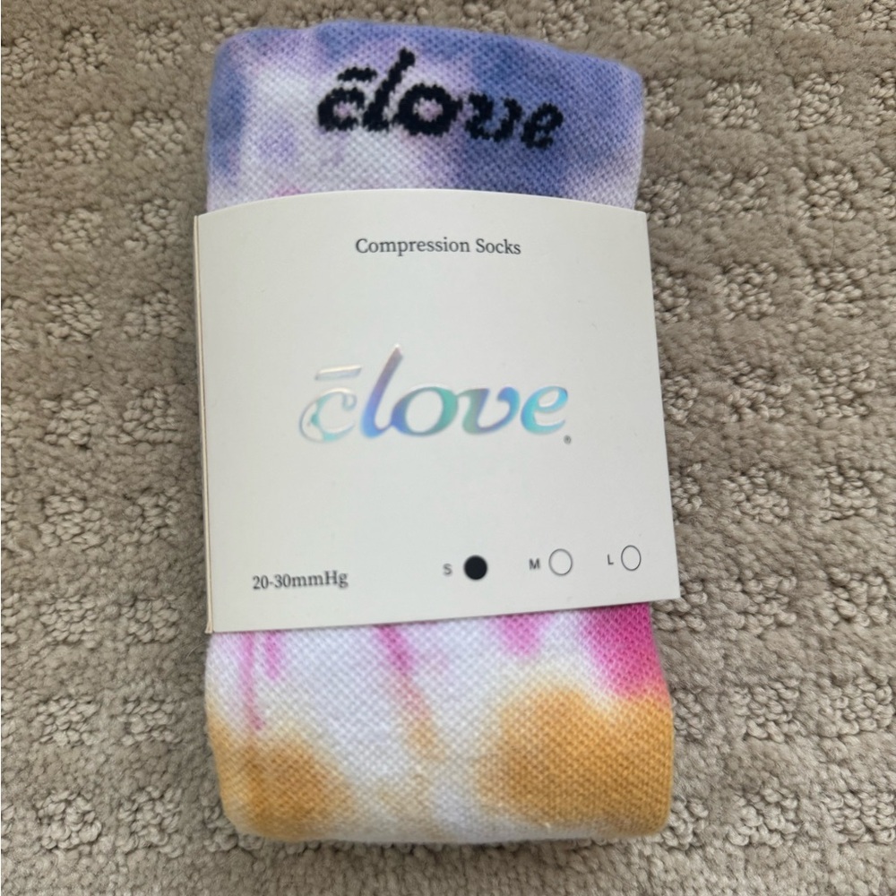 Clove NWT Small tie dye compression socks